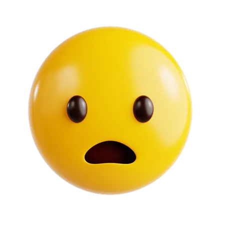 Shocked Emoji  3D Icon