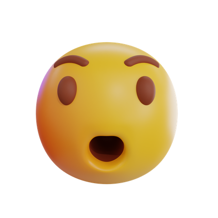 Shocked Emoji  3D Icon