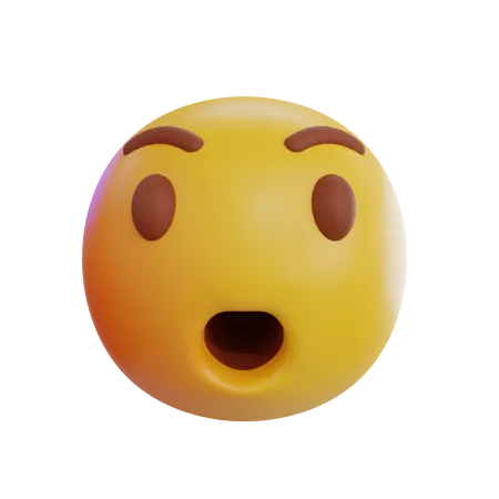 Shocked Emoji  3D Icon