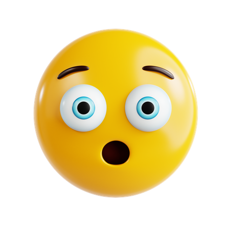 Shocked Emoji  3D Icon