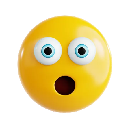 Shocked Emoji  3D Icon