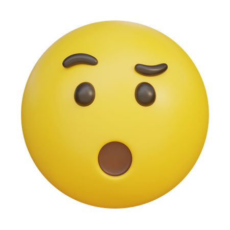 Shocked Emoji  3D Icon