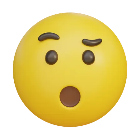 Shocked Emoji  3D Icon