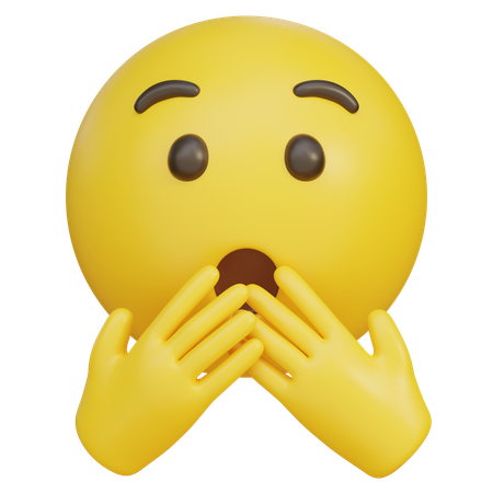 Shocked Emoji  3D Icon