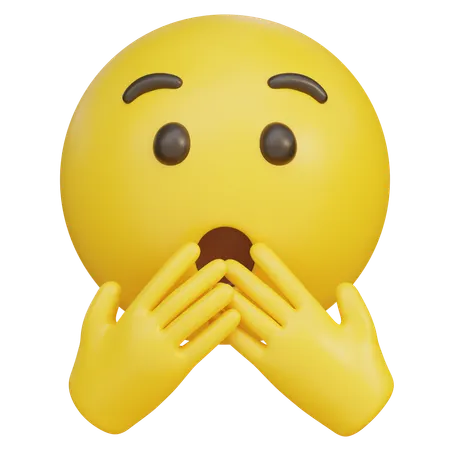 Shocked Emoji  3D Icon