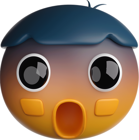 Shocked Emoji  3D Icon