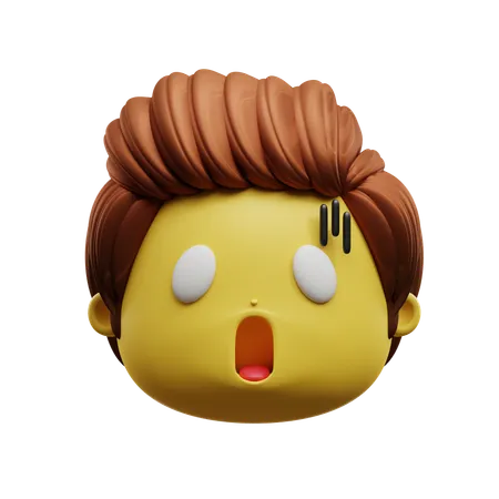 Shocked Face Emoji  3D Icon
