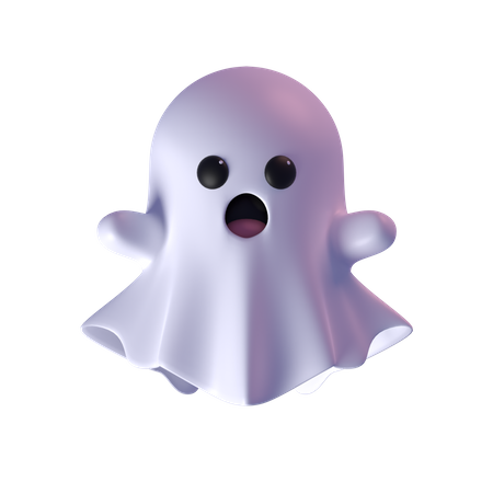 Shocked Ghost  3D Icon