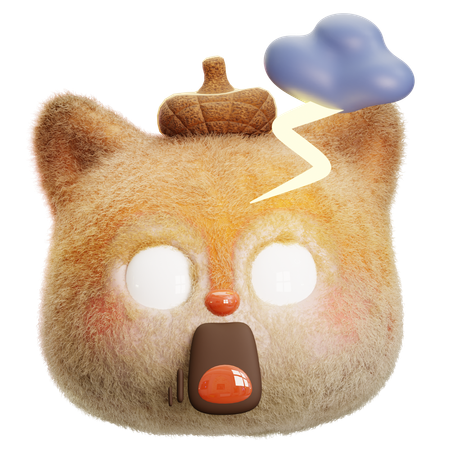 Shocked Squirrel  3D Icon