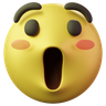 shocking face emoji 3d