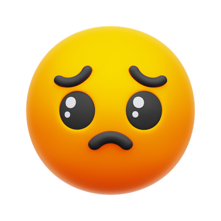 Shocking Face Emoji  3D Icon
