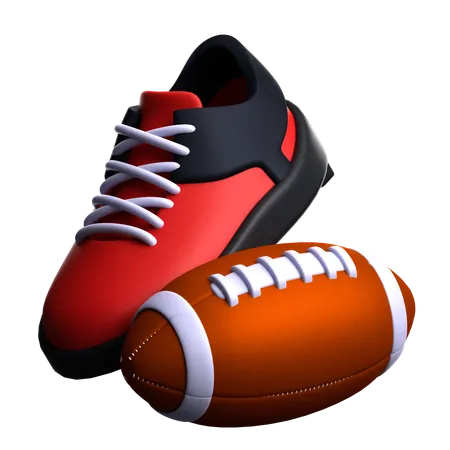 Shoe And Ball  3D Icon