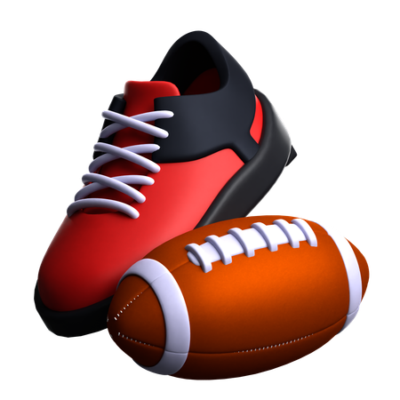 Shoe And Ball  3D Icon
