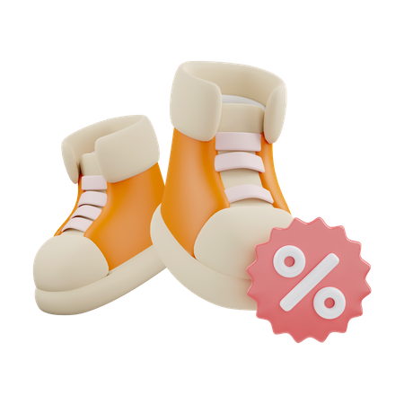 Shoe Discount  3D Icon
