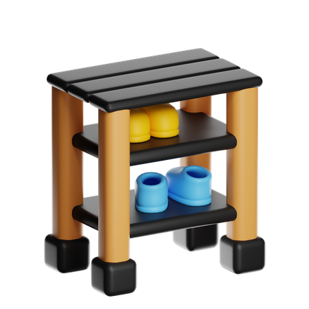 Shoe Rack  3D Icon