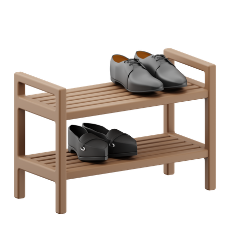 Shoe Rack  3D Icon