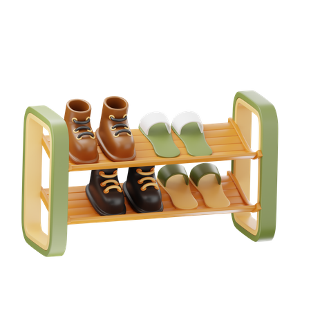 Shoe Rack  3D Icon