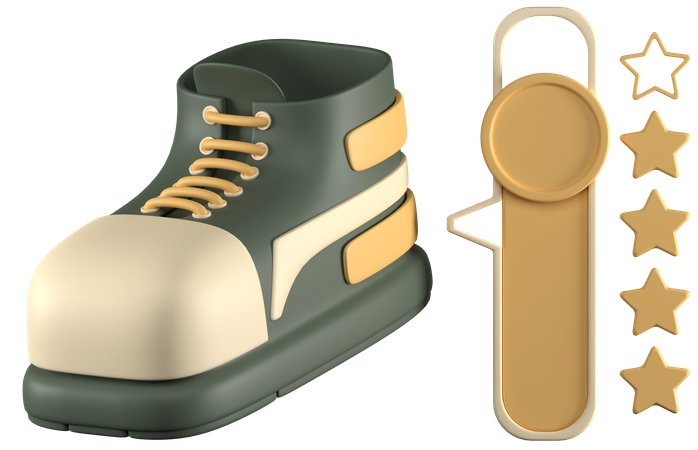 Shoe Rating  3D Icon