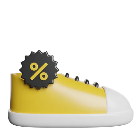Shoes Discount Promo 3D Icon