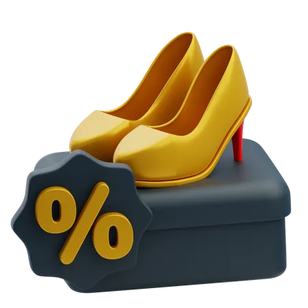 Shoes Discount  3D Icon