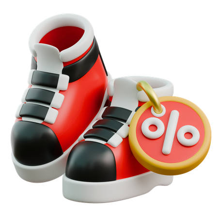 Shoes Discount  3D Icon