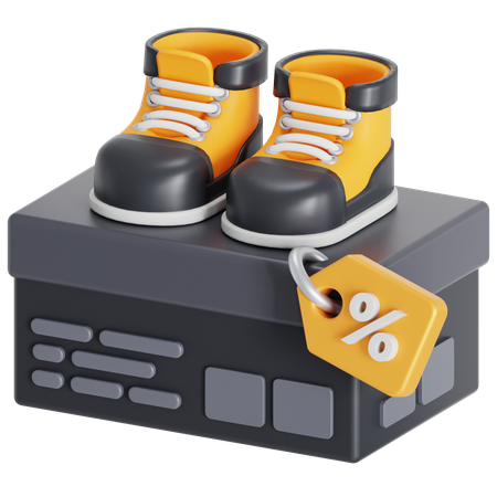 Shoes Discount  3D Icon