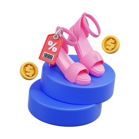 Shoes Discount  3D Icon