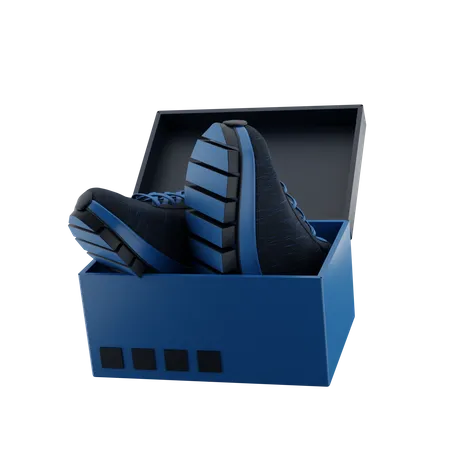 Shoes Inside Box 3D Icon