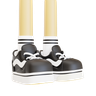 3ds of shoes leg