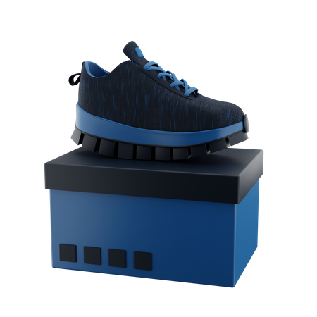 Shoes On Top Box  3D Icon