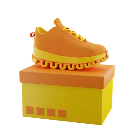 Shoes On Top Box  3D Icon