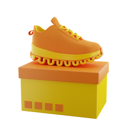 Shoes On Top Box  3D Icon