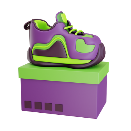 Shoes Out Box  3D Icon