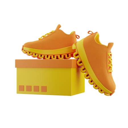 Shoes Out Box  3D Icon