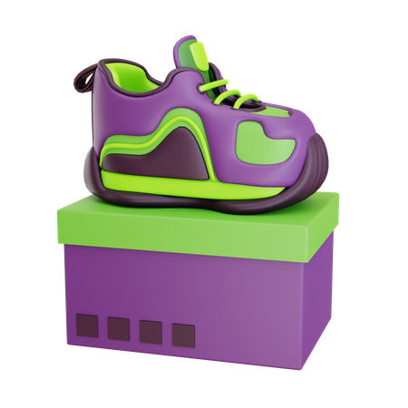 Shoes Out Box  3D Icon