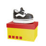 3d shoes out box logo