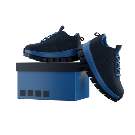 Shoes Out Of Box 3D Icon