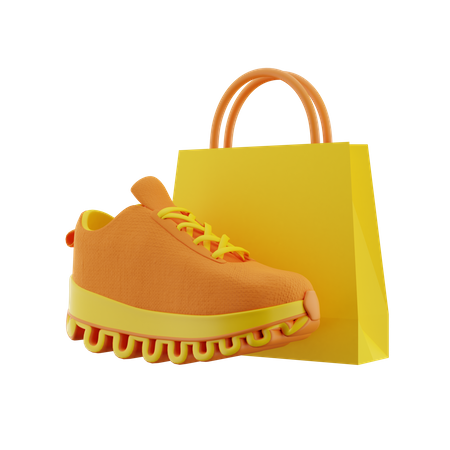 Shoes Shopping Bag  3D Icon