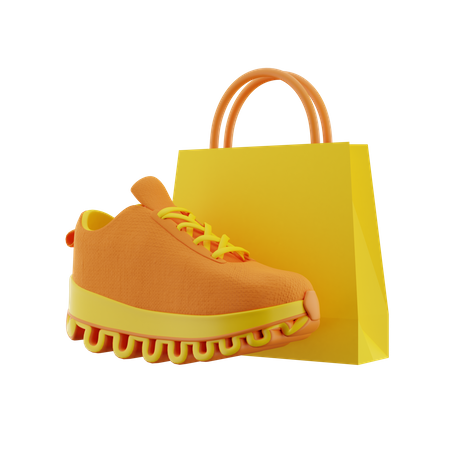 Shoes Shopping Bag  3D Icon
