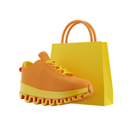 Shoes Shopping Bag 3D Icon