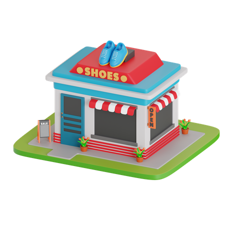 Shoes Store  3D Icon