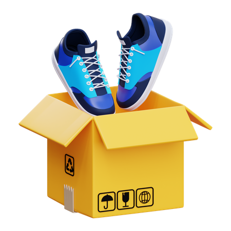 Shoes Unboxing  3D Icon