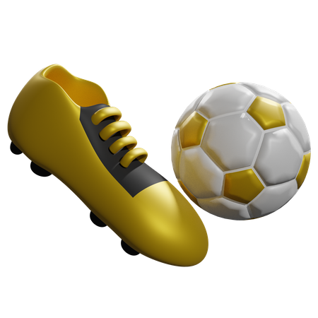 Shoes With The Ball  3D Icon