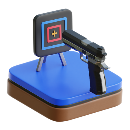 Shooting  3D Icon