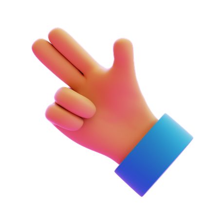 Shooting Hand Gesture  3D Icon