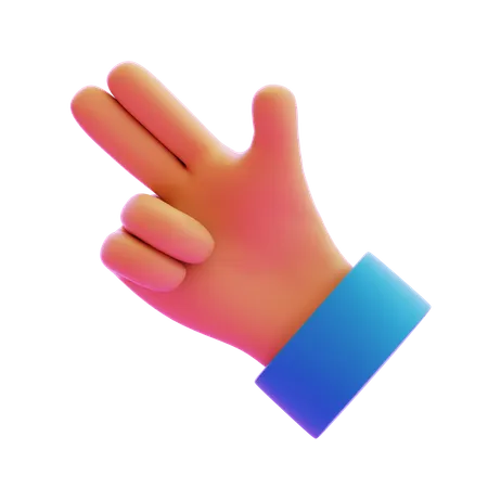 Shooting Hand Gesture  3D Icon