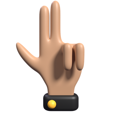 Shooting Hand Gesture  3D Icon