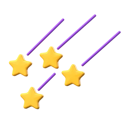 Shooting Star 3 D Icon 3D Icon