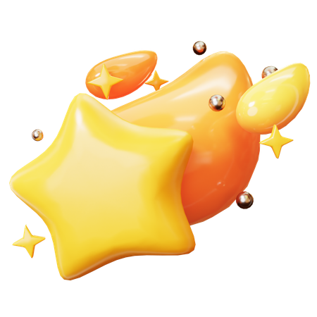 Shooting Star  3D Icon