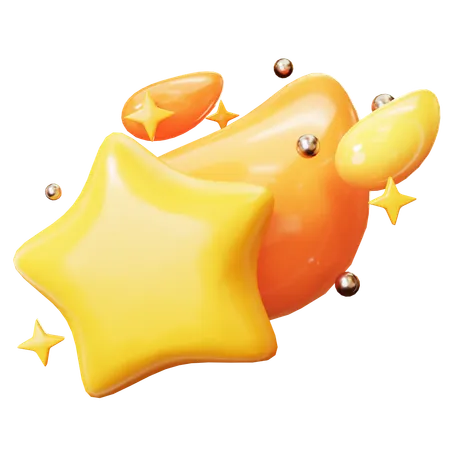 Shooting Star  3D Icon